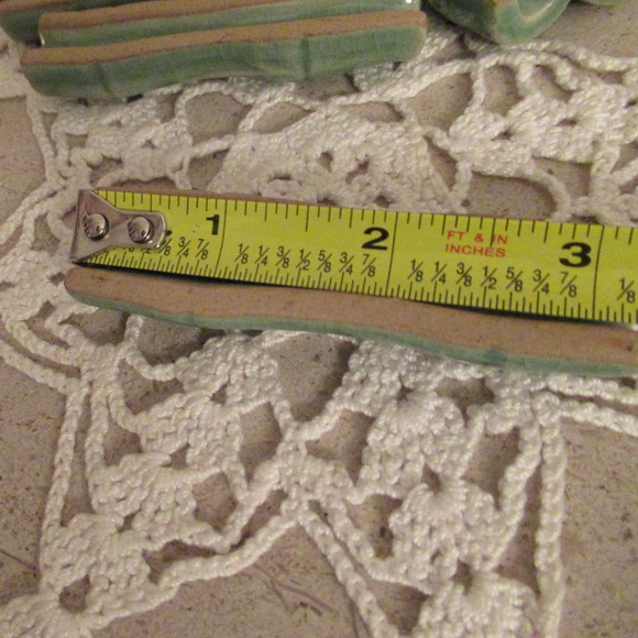 Vintage Japanese bamboo shape ceramic chopstick rests - Picture 4 of 7